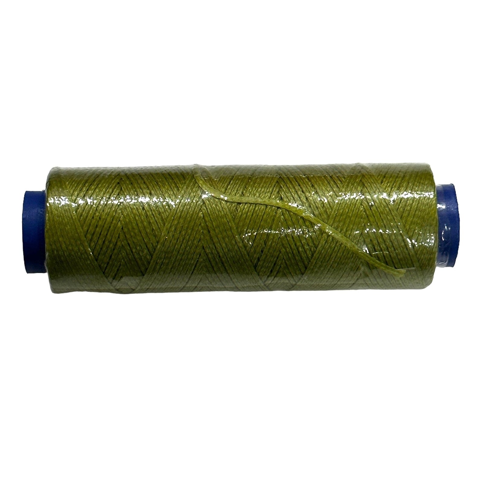 Avocado Green Waxed Cotton Cord - 1mm, 100m Reel