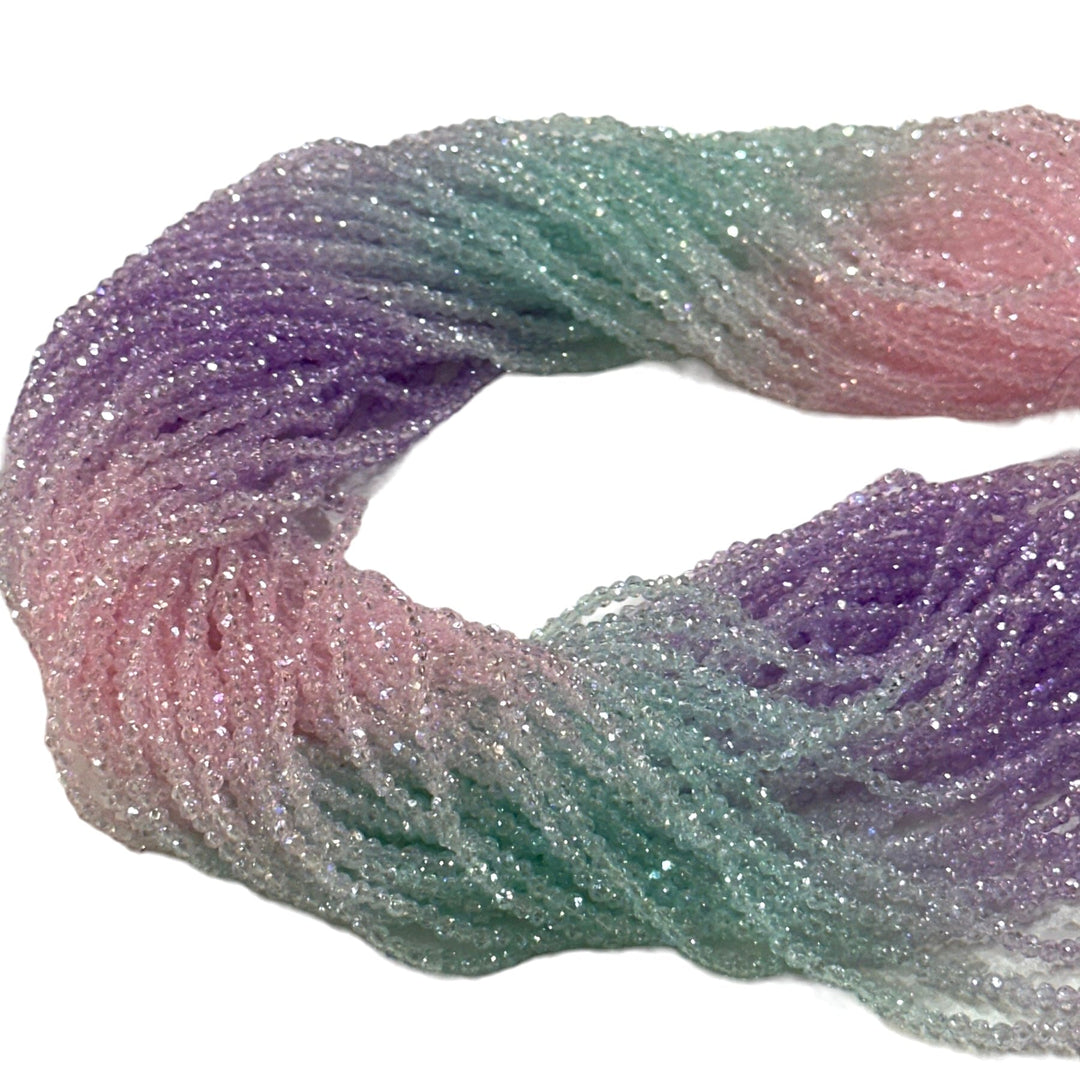 2mm Crystal rondelle beads strand 170 pcs, PBC2C106