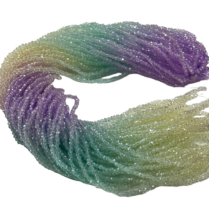 1mm Crystal rondelle beads strand 160 pcs, PBC1C69