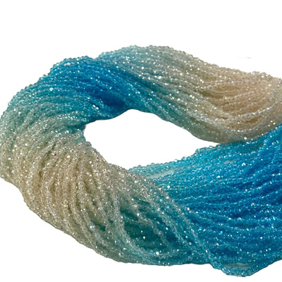 1mm Crystal rondelle beads strand 160 pcs, PBC1C77