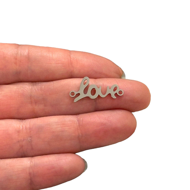 Stainless Steel Love Connector Charm