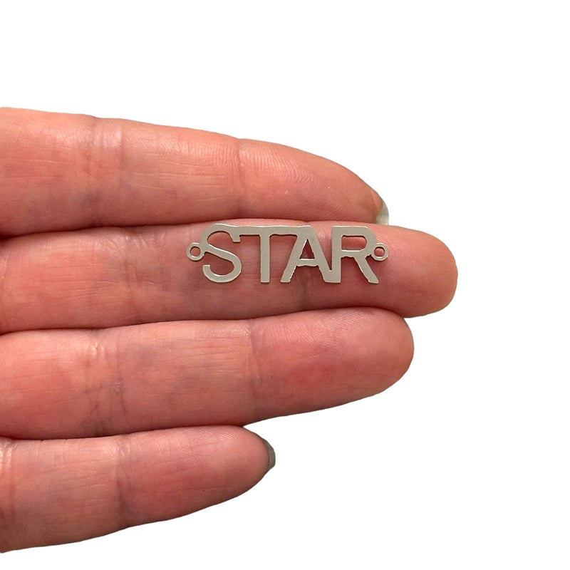 Stainless Steel Star Connector Charm