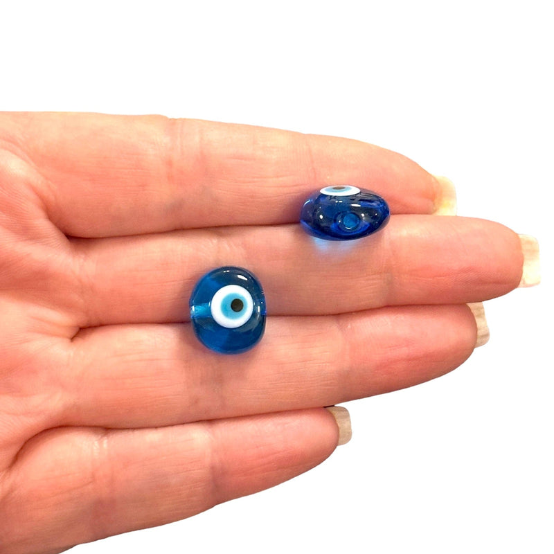 Hand Made Murano Glass Blue Evil Eye Charm