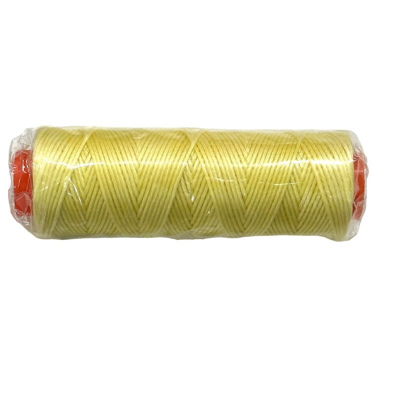 Pale Yellow Waxed Cotton Cord - 1mm, 100m Reel
