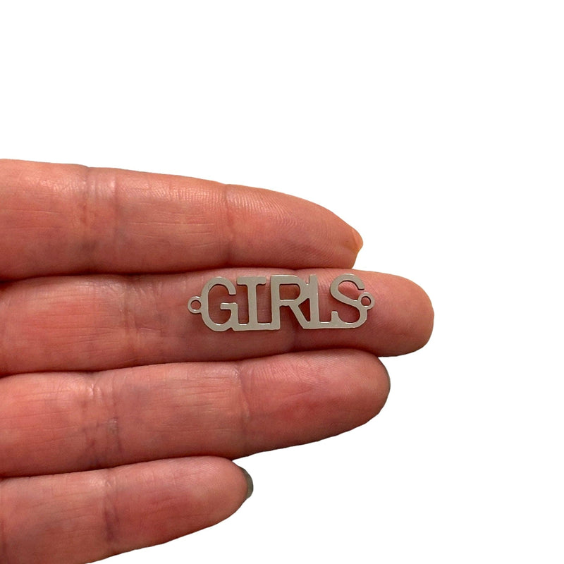 Stainless Steel Girls Connector Charm