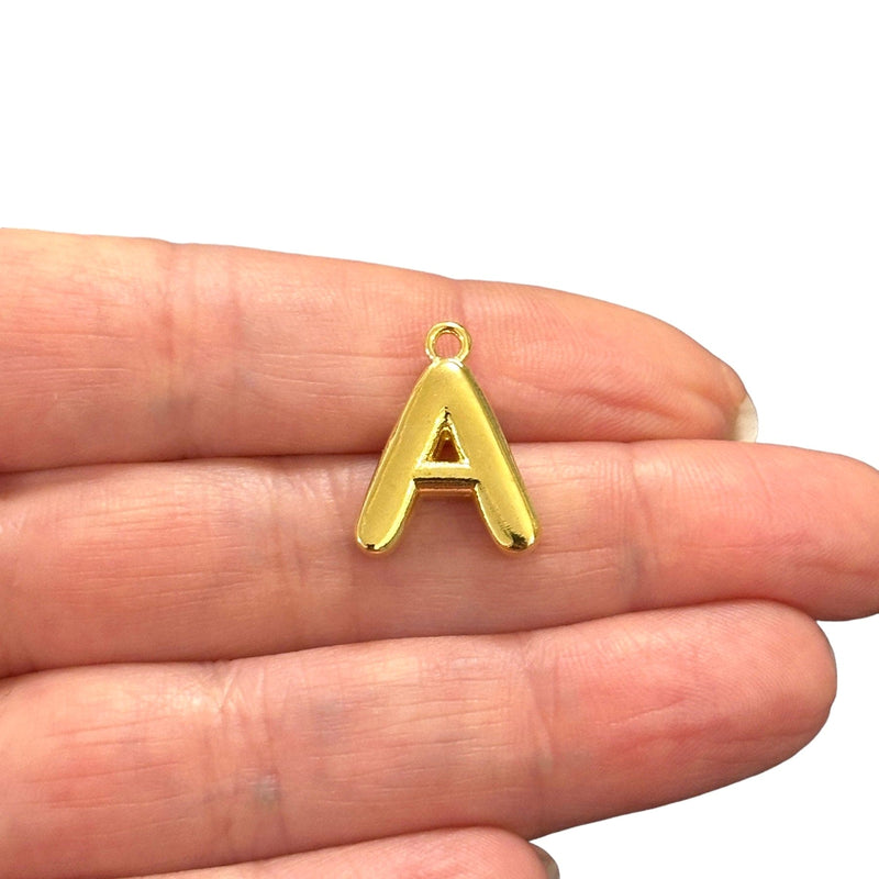 24Kt Gold Plated Balloon Letter Charm