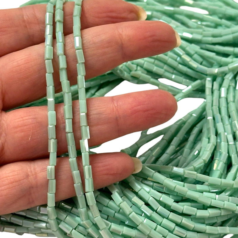 New!!! Crystal Faceted Cuboid Beads,4.5x2.5x2.5mm 95 pcs