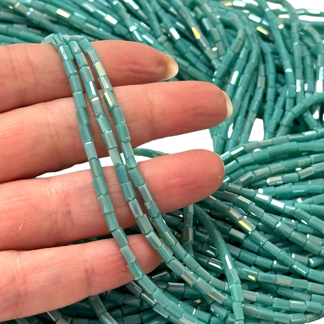 New!!! Crystal Faceted Cuboid Beads,4.5x2.5x2.5mm 95 pcs