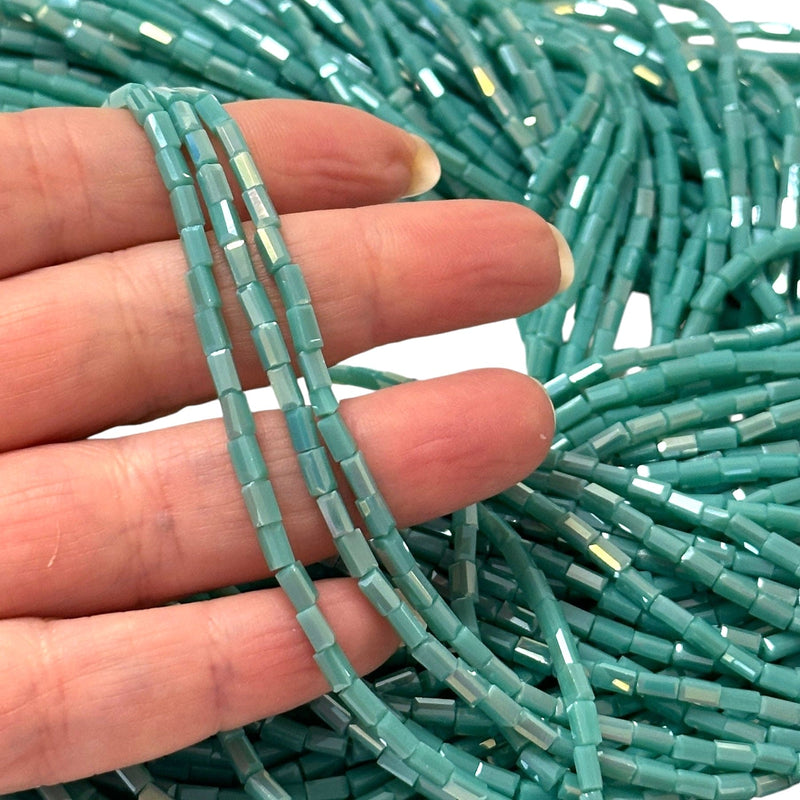 New!!! Crystal Faceted Cuboid Beads,4.5x2.5x2.5mm 95 pcs
