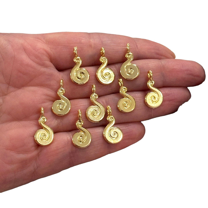 24Kt Gold Plated Authentic Charms, 10 pcs in a pack