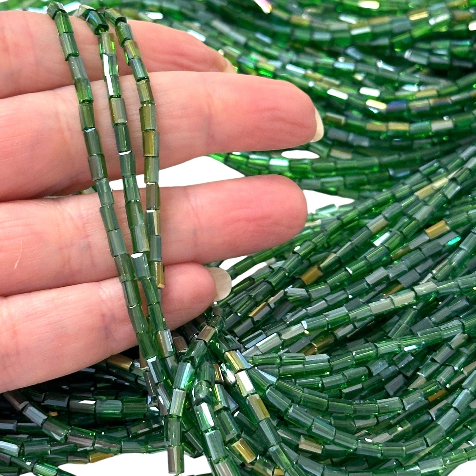 New!!! Crystal Faceted Cuboid Beads,4.5x2.5x2.5mm 95 pcs