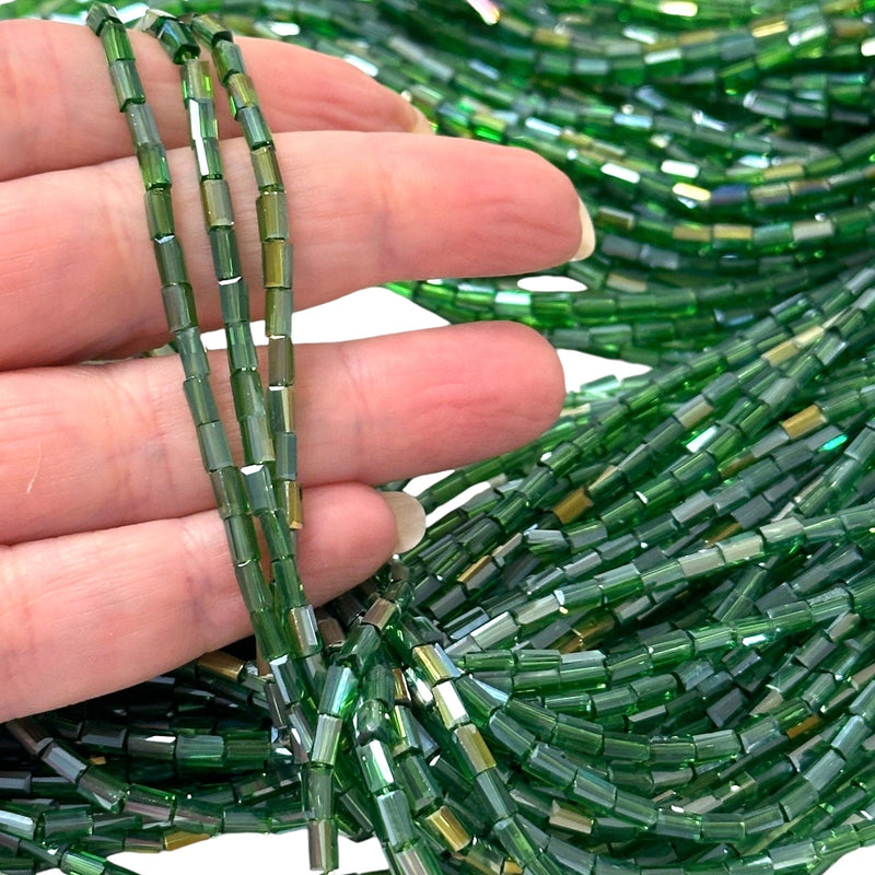 New!!! Crystal Faceted Cuboid Beads,4.5x2.5x2.5mm 95 pcs