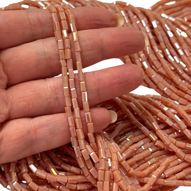 New!!! Crystal Faceted Cuboid Beads,4.5x2.5x2.5mm 95 pcs