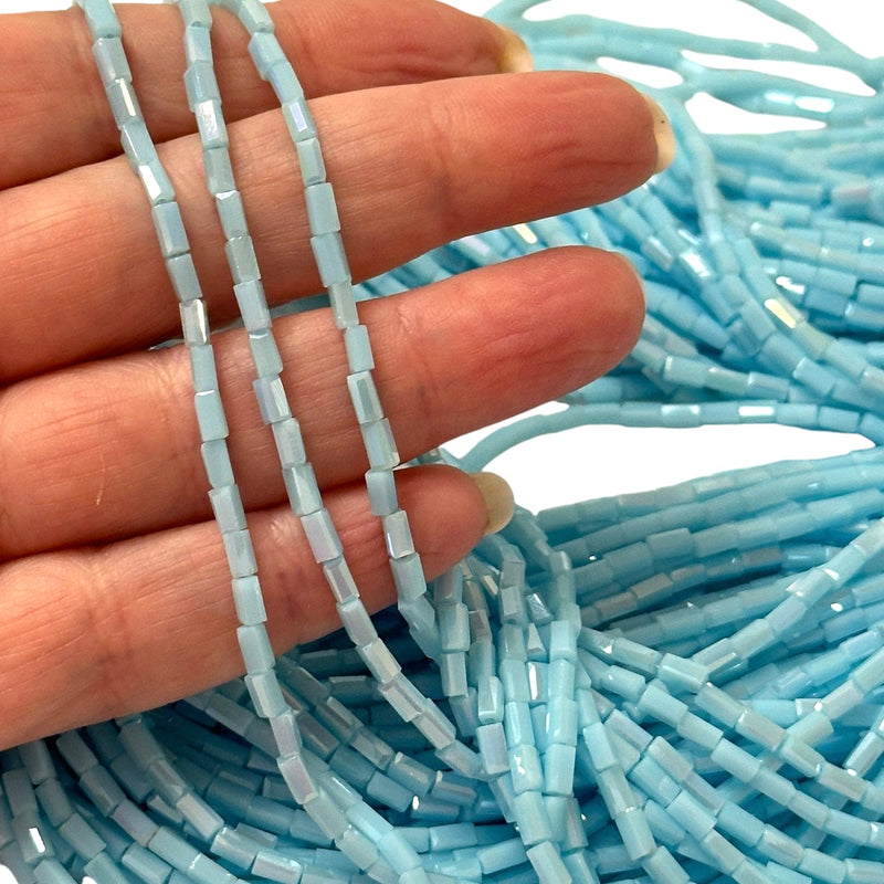 New!!! Crystal Faceted Cuboid Beads,4.5x2.5x2.5mm 95 pcs