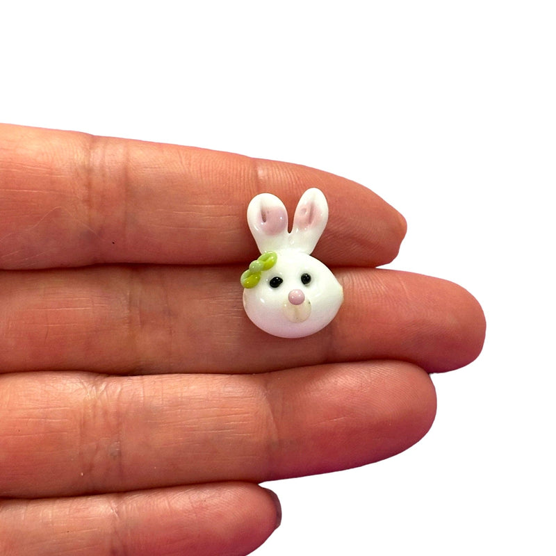 Hand Made Murano Glass Rabbit Charm