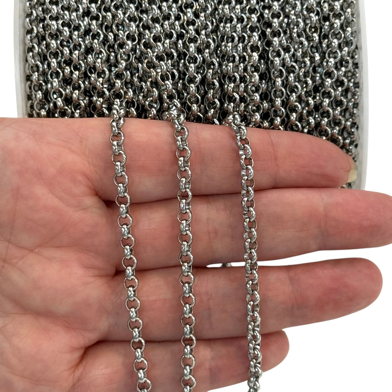Waterproof Stainless Steel 4MM Belcher Chain