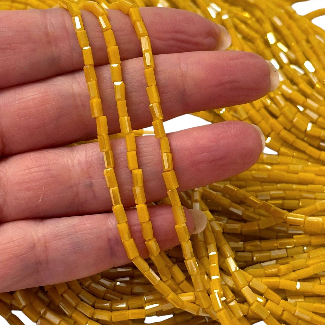 New!!! Crystal Faceted Cuboid Beads,4.5x2.5x2.5mm 95 pcs