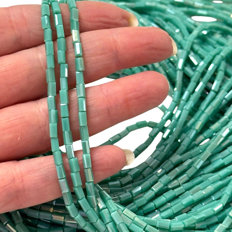 New!!! Crystal Faceted Cuboid Beads,4.5x2.5x2.5mm 95 pcs