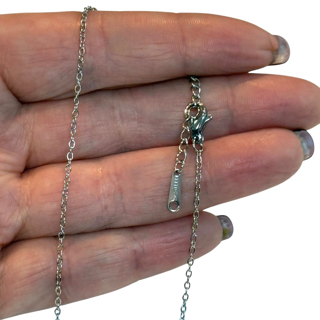 Waterproof Stainless Steel Cable Chain Necklace, Ready Cable Chain Necklace