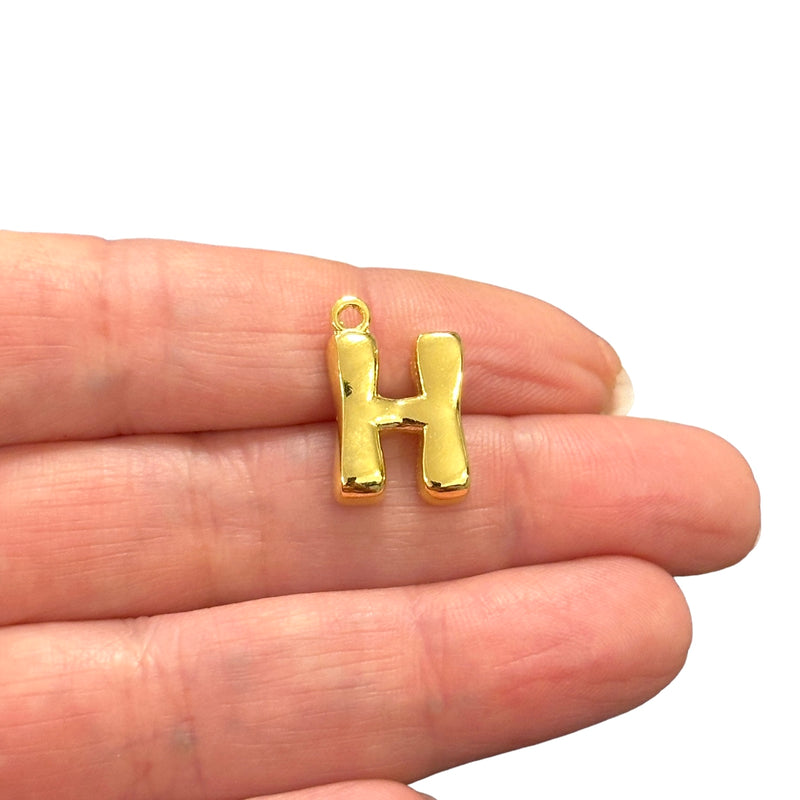 24Kt Gold Plated Balloon Letter Charm