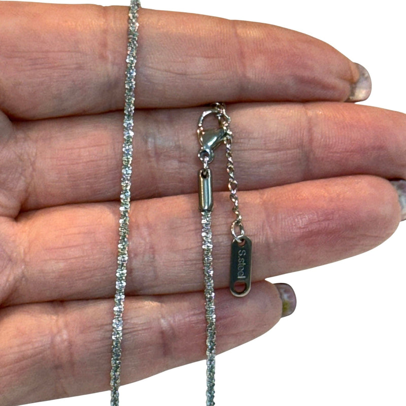 Waterproof Stainless Steel Rope Chain Necklace, Ready Rope Chain Necklace