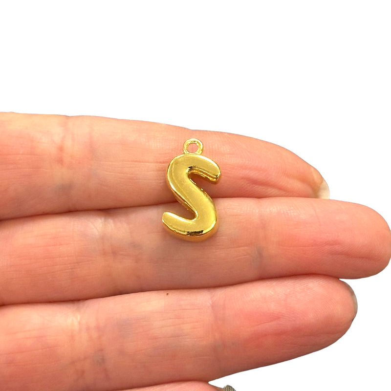 24Kt Gold Plated Balloon Letter Charm