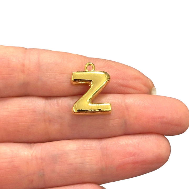 24Kt Gold Plated Balloon Letter Charm