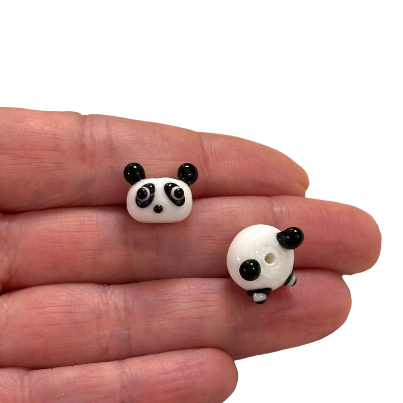 Hand Made Murano Glass Panda Charm