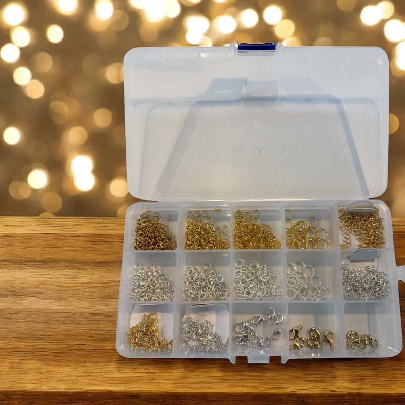 A Premium Jewellery-Making Essentials Findings Kit – Chains & Clasps Edition