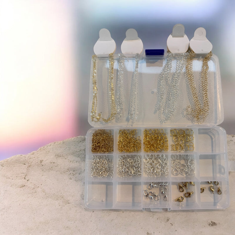 A Premium Jewellery-Making Essentials Findings Kit – Chains & Clasps Edition