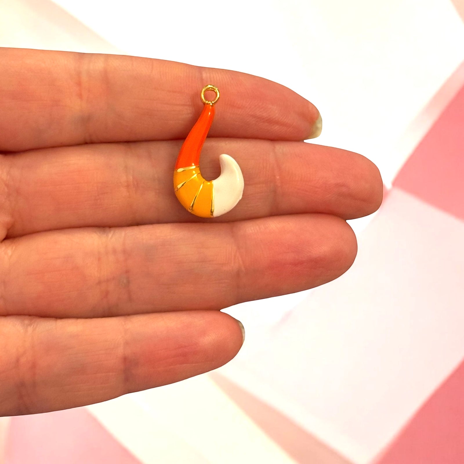 24Kt Gold Plated 3D Enamel Sunset Fox Tail Pendant