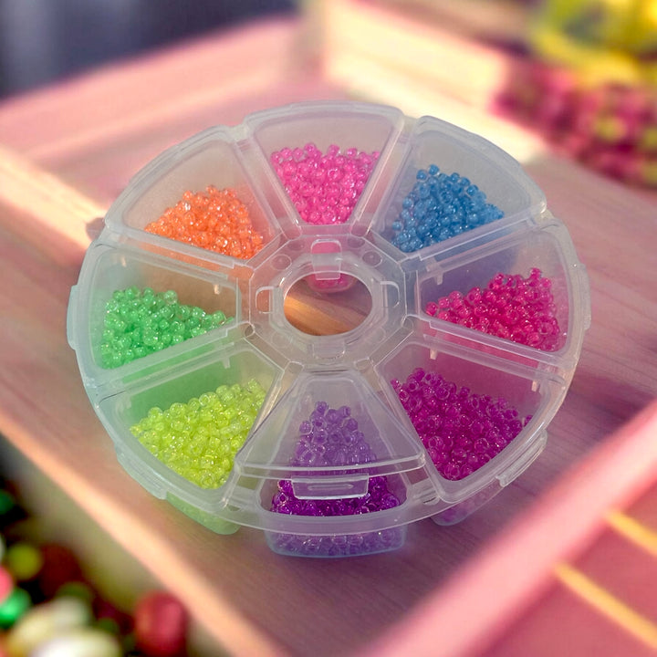 Authentic Miyuki Seed Beads 8-0 Luminous Colours Starter Kit 