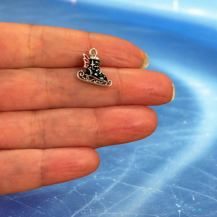 Winged Ice Skate Charm