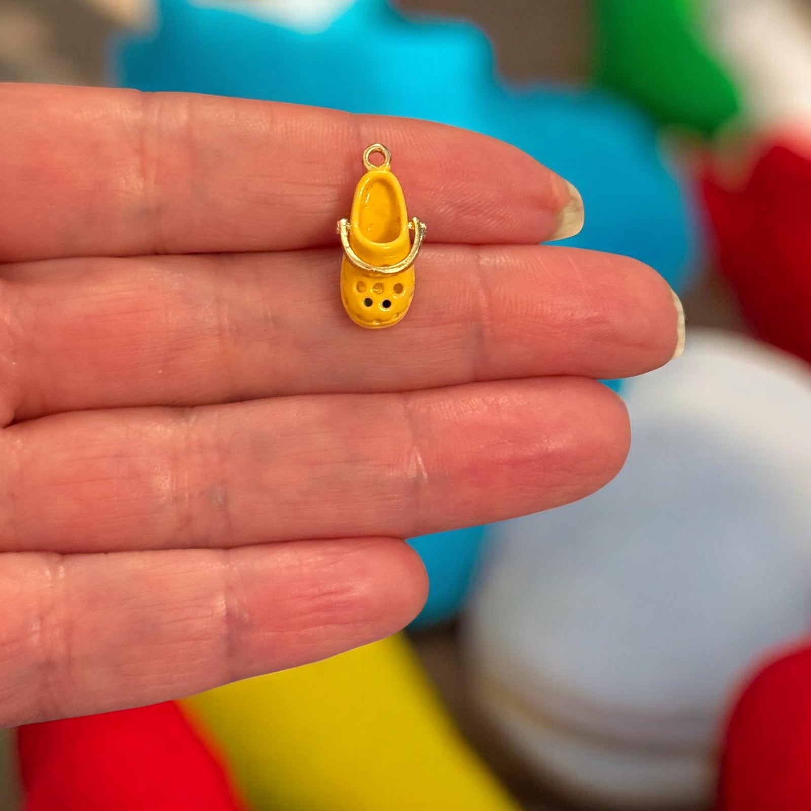 Yellow Crocs Style Shoe Charm
