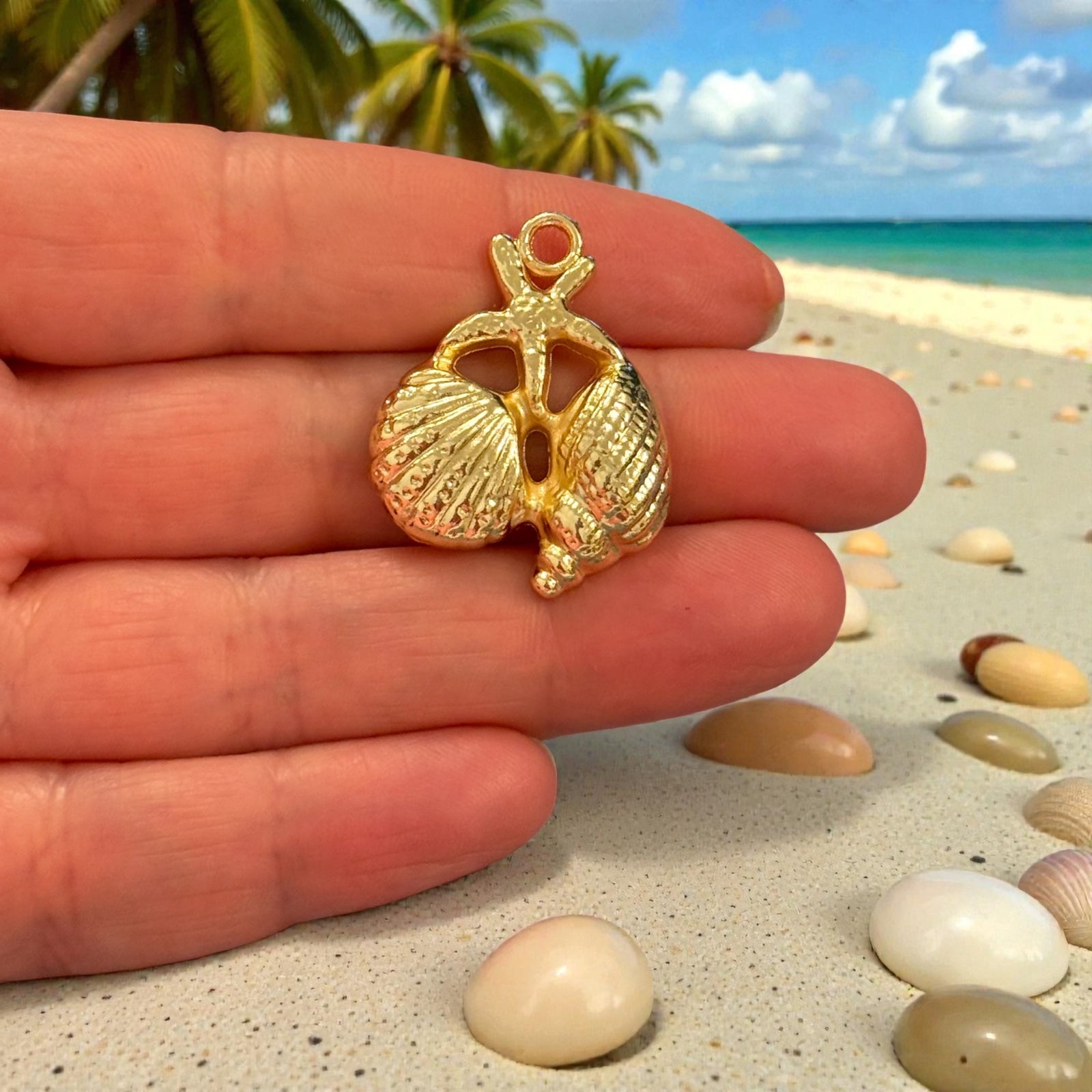 Starfish & Shell Pendant