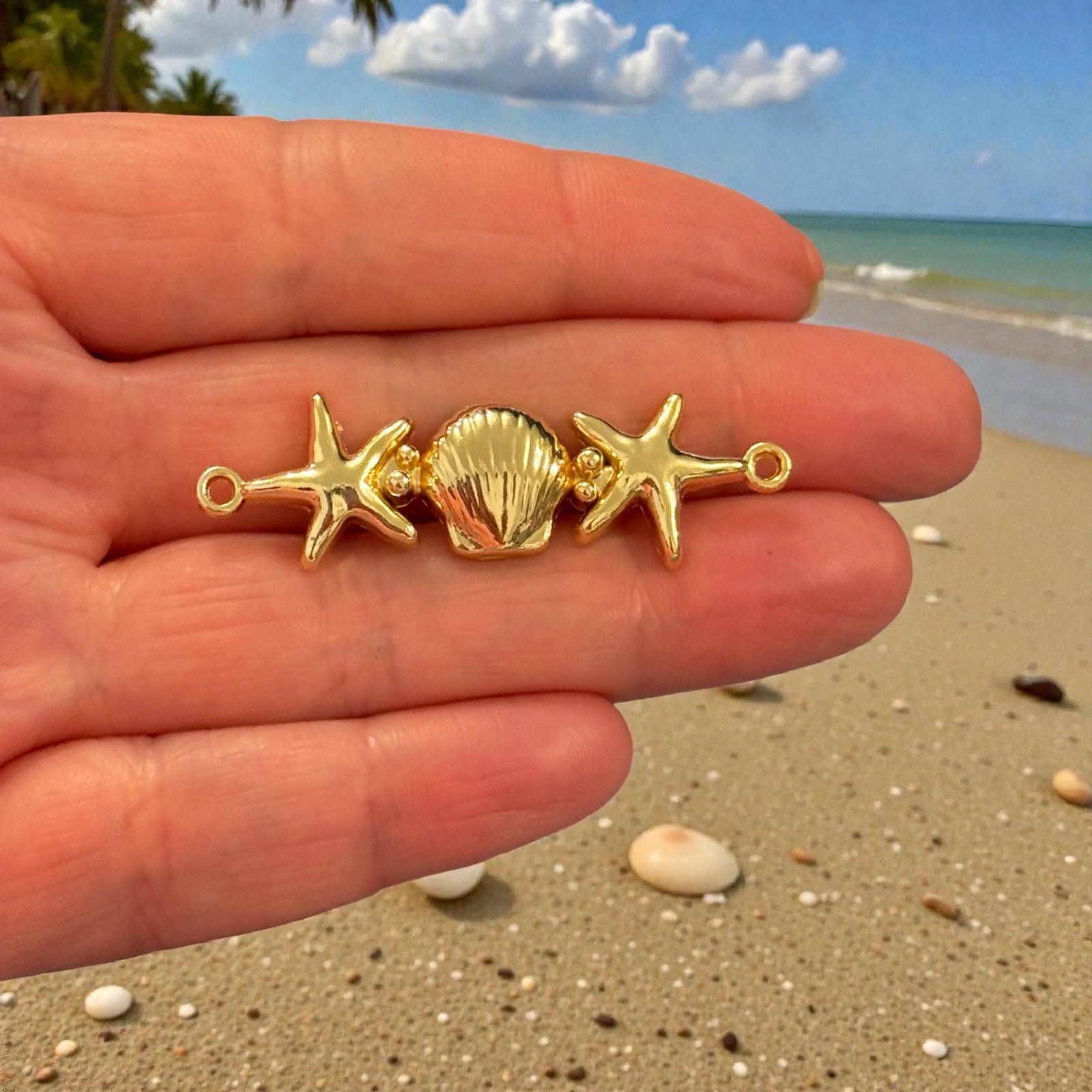 Starfish & Shell Connector Bar