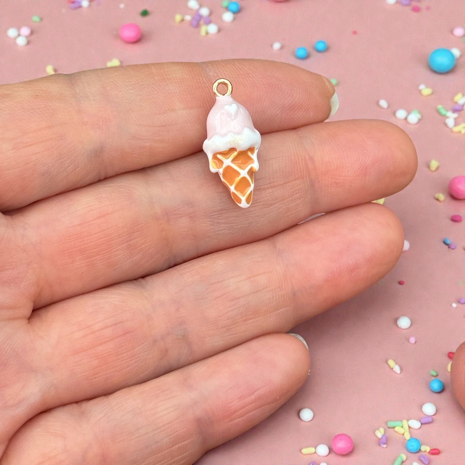  Ice Cream Cone Charm