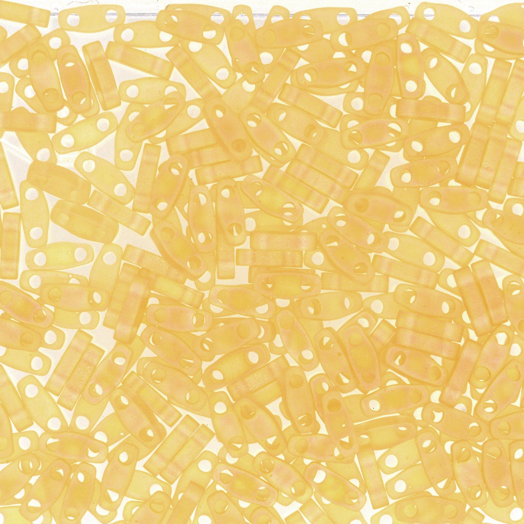 Miyuki Quarter Tila Beads 0132FR - Matted Transp Lt.Topaz AB