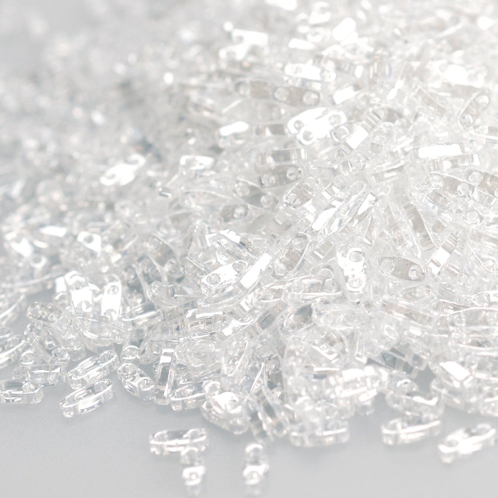 Miyuki Quarter Tila Beads 0160 - Crystal Lustered