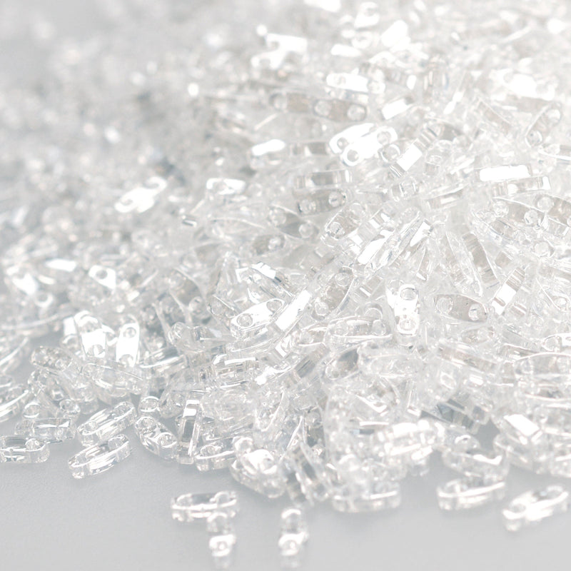 Miyuki Quarter Tila Beads 0160 - Crystal Lustered