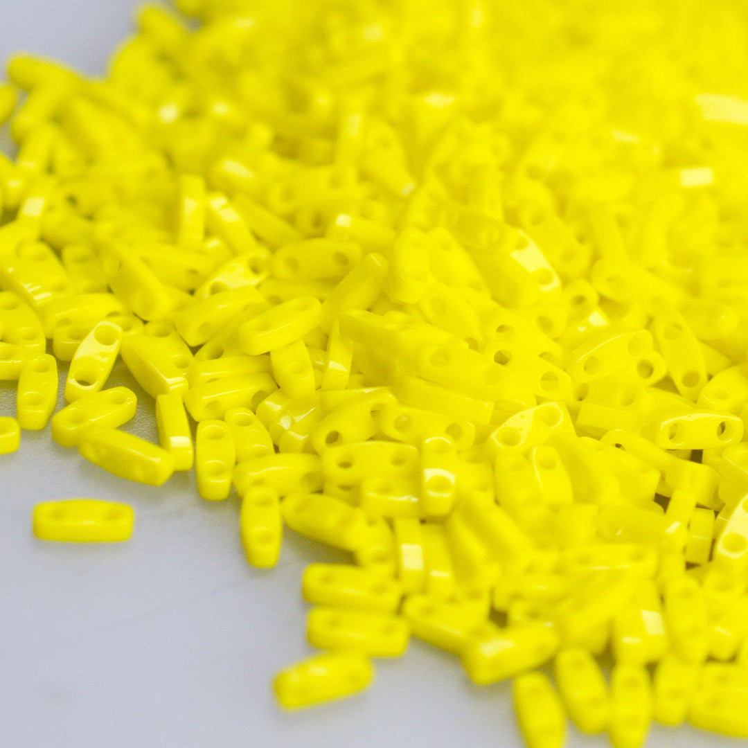 Miyuki Quarter Tila Beads 0404 Opaque Yellow,