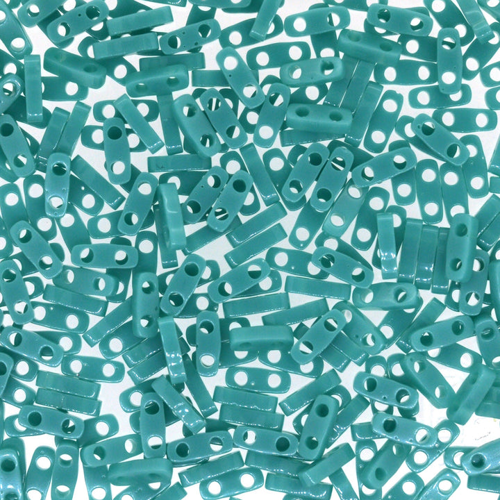 Miyuki Quarter Tila Beads 0412 Opaque Turquoise Green,
