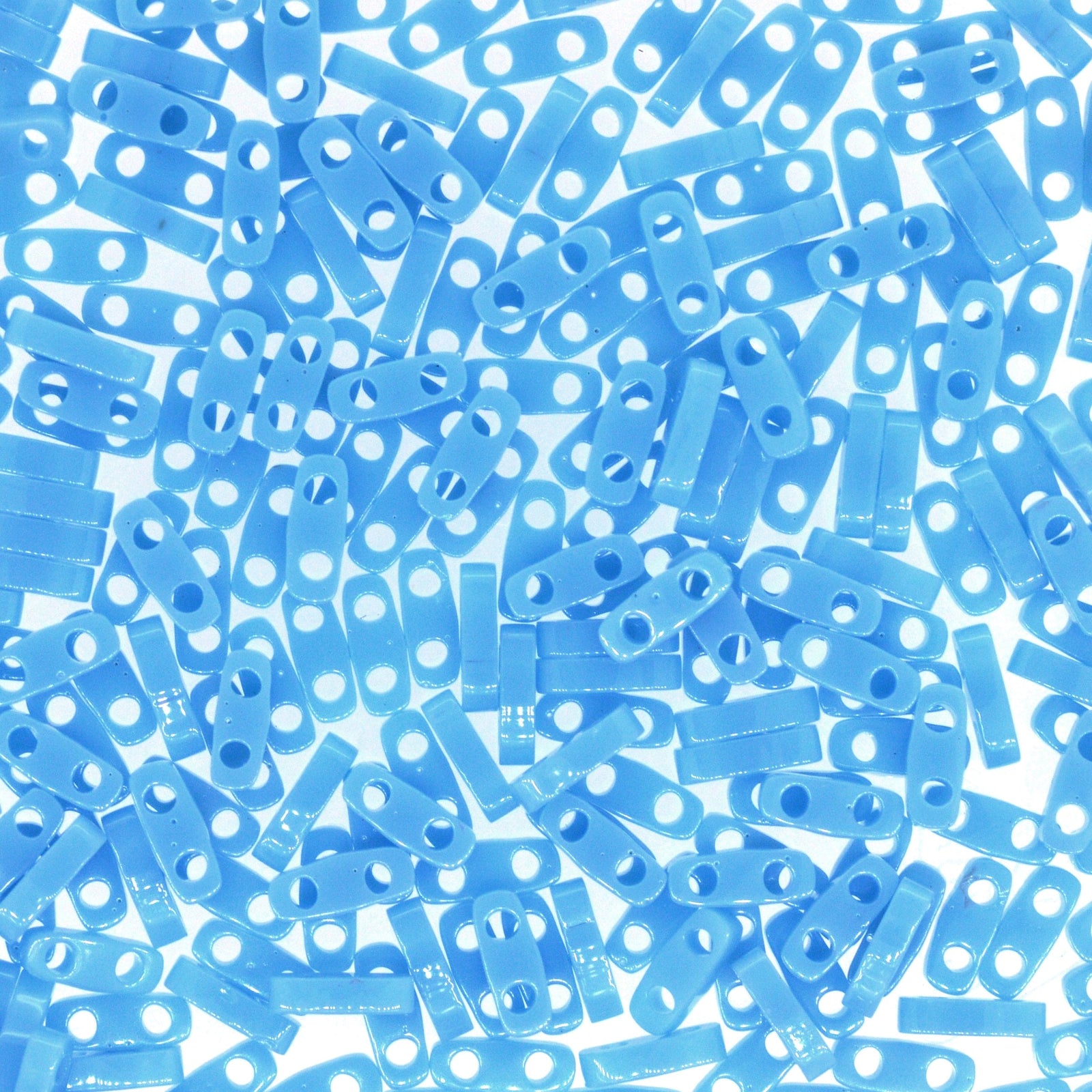 Miyuki Quarter Tila Beads 0413 Opaque Turquoise Blue,