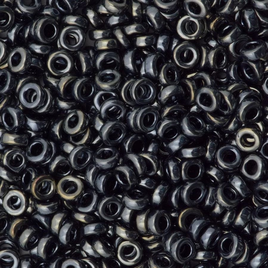 Miyuki Spacer Beads 2.2x1mm, Light Gunmetal 0464