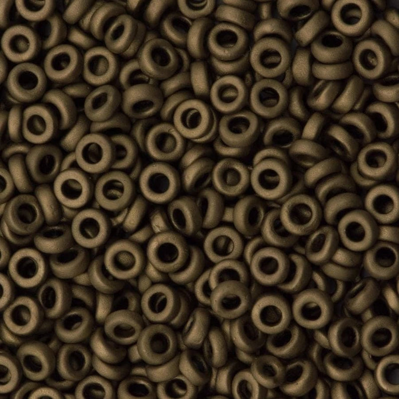 Miyuki Spacer Beads 2.2x1mm, Metallic Dark Bronze 2006