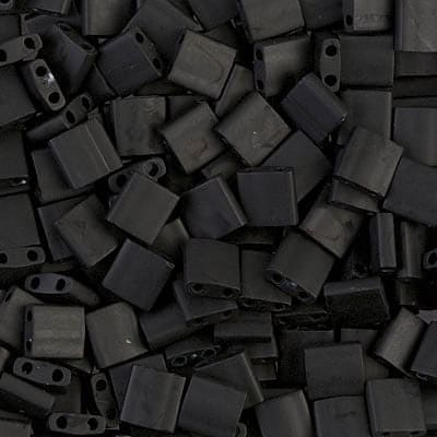 Miyuki Tila Beads TL0401F Noir Mat,