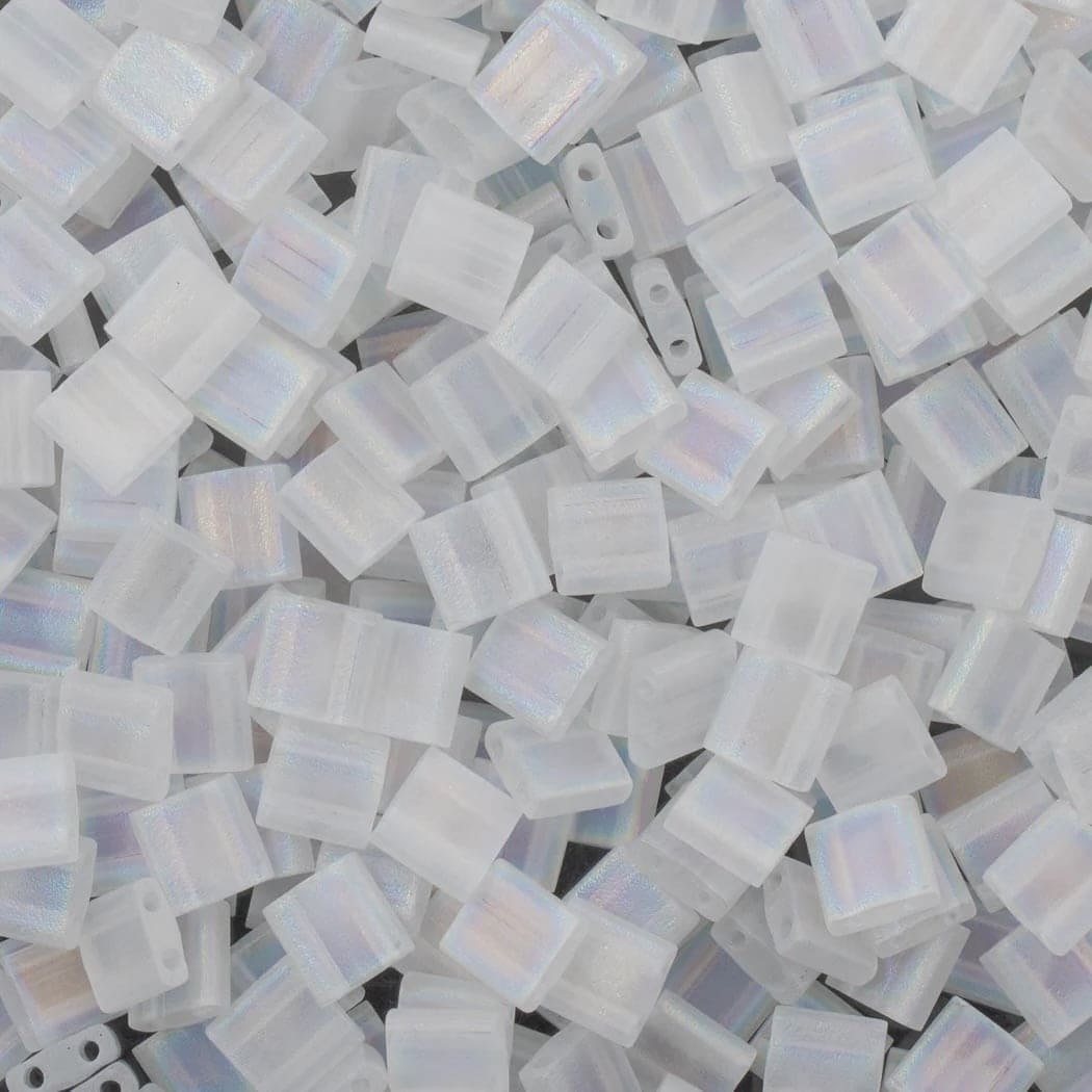 Miyuki Tila Beads TL0131FR Crystal Matted AB,