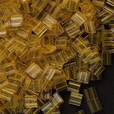 Miyuki Tila Beads TL0132 Transparent Light Topaz