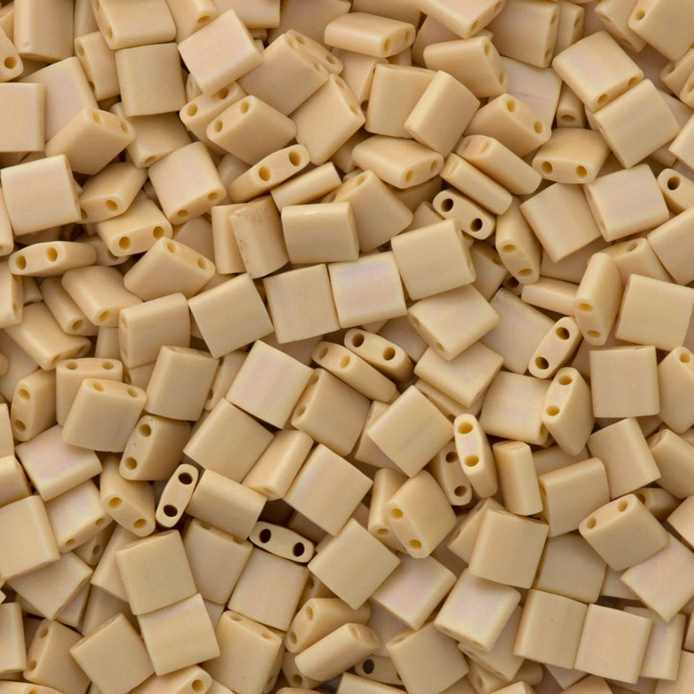 Miyuki Tila Beads TL0493FR - Opaque Pear Matted AB,