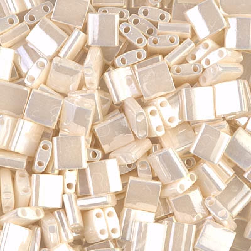 Miyuki Tila Beads TL0592 Antique Ivory Pearl Ceylon,